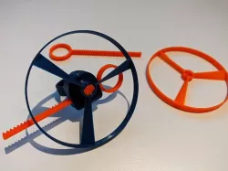 Improved 3D Pull Copter Finger Ring - M3 screw version 