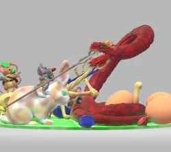 Mousefolk versus Spitting Firesnake