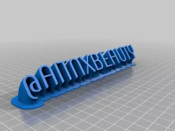 My Customized Sweeping Name Plate remix