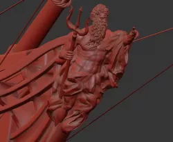 Neptune or Poseidon Ships Figurehead