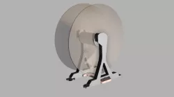Overhang filament roller stand. For 3kg or 1kg. Table spool holder
