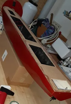 Printable ship hull divided into segments