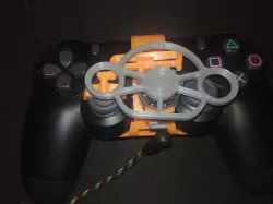 PS4 steering wheel with headphone jack on controller wheel