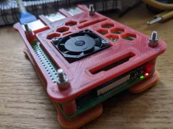 Raspberry Pi 4 case for rpi PoE hat