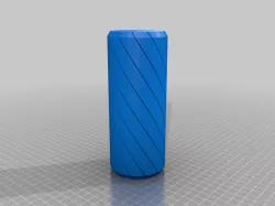 Remixed Spiral vase soda can cooler slim and tall