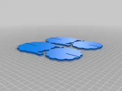 Sheep Coaster 3d printed
