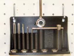 Tap and die wall holder