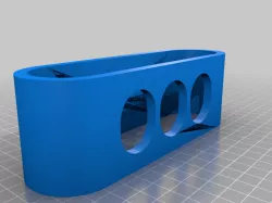 Tooth Brush Holder x3 and Tooth Paste Pot