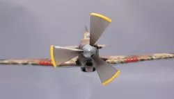 3 Bladed spinning propeller - 1/48th scale. Hurricane or Spitfire.