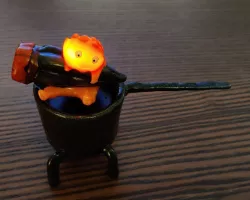 Calcifer - flame-effect LED remix