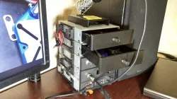 Cassette box from CD-ROM housing