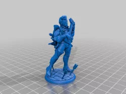 D&D Elf Bard 32MM