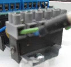 DIN rail  (IEC/EN 60715) terminal block (strip, eurostrip) mount