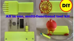 DIY portable hair cutter and multi-functional tool kit using 3D printer, all in one