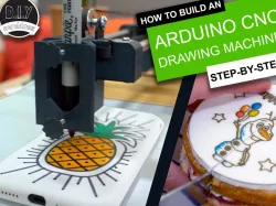 Easy 3D Printable CNC Drawing Machine - Draw on Cakes, Phones, Paper, Shirts | Arduino GRBL Plotter