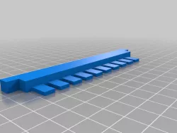 Electrophoresis gel comb