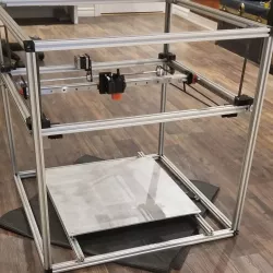 Fixed bed cartesian printer
