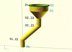 Funnel curved Remix parametric