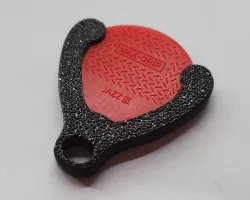 Guitar jazz pick keychain