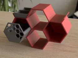 Hex Shelf/Drawer Unit