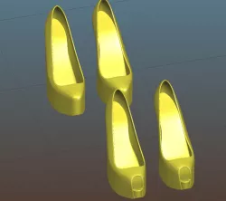 High heels open and closed toe (female shoes) - Remix