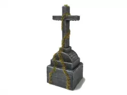 Large Cross Gravestone Headstone Cemetery Graveyard Scatter Terrain