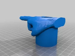 Middle Finger Nerf Barrel Attachment 