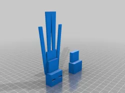 Minecraft Enderman bookmark (two piece)
