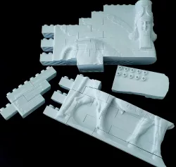 Montini Lamassu Winged Bull Wall Set (Lego Compatible) 