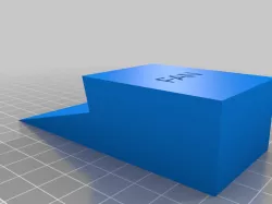 Parametric Wall-Mounted Case or Bucket With Text Label