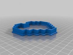 Pixel Heart Cookie Cutter