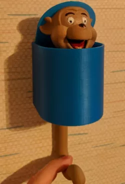 Pop-up monkey hook