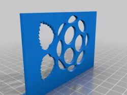 Raspberry Pi 2 / 3 Cluster Rack bookend pieces