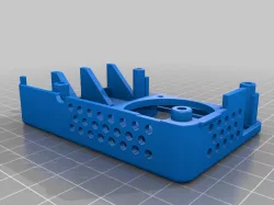 Rear Raspberry Pi 4B Octoprint Case Optimized for NOCTUA  