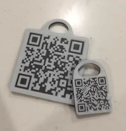 Rick Roll QR code Keychain!