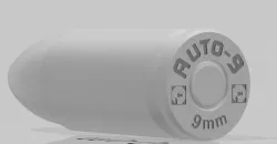 Robocop Auto 9 OCP branded 9mm round, Ammunition