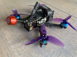 Rush Cherry antenna mount for Cockroach 3" quadcopter frame