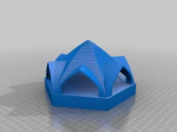 Six-gabled arch roof aquarium remix