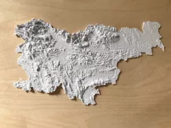 Slovenia Topography Map
