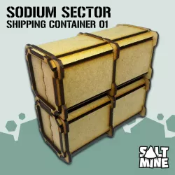 Sodium Sector - Shipping Container (3mm - mdf - lasercut)