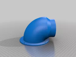 Spray Booth Exhaust Duct Right Angle Adapter