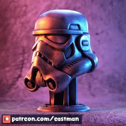 Stormtrooper Helmet on Piedestal (fan art)