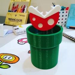Super Mario Piranha Flower Pencil Holder
