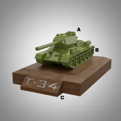 T-34 tank layout decoration model