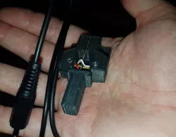 Tiny Single Lever Morse Key (made from 9mm utility knife blade)