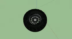 Trophy Truck Tire and Rim for Team Associated rc18t