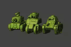 15mm Scale Ork / Orc Tanks
