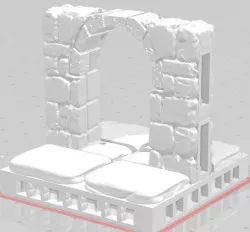 2x2 doorway for OpenLock tiles
