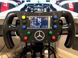 Amstudio DIY F1 wheel custom panel with 3.2 Inch Nextion Display 