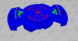  Beyblade : GT Danzer F chip
